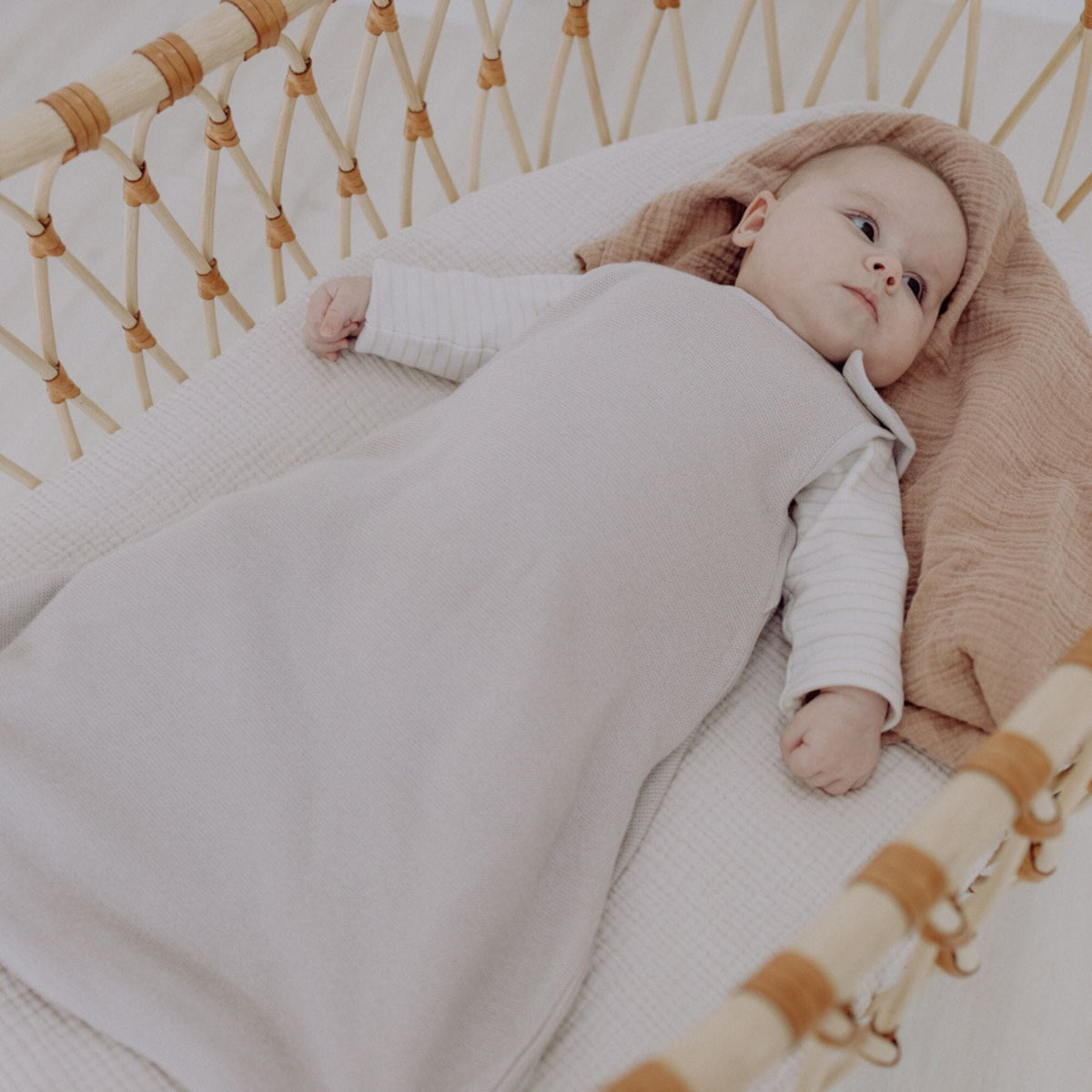 Wolle-Seide Schlafsack 0.5 TOG | Essential Beige