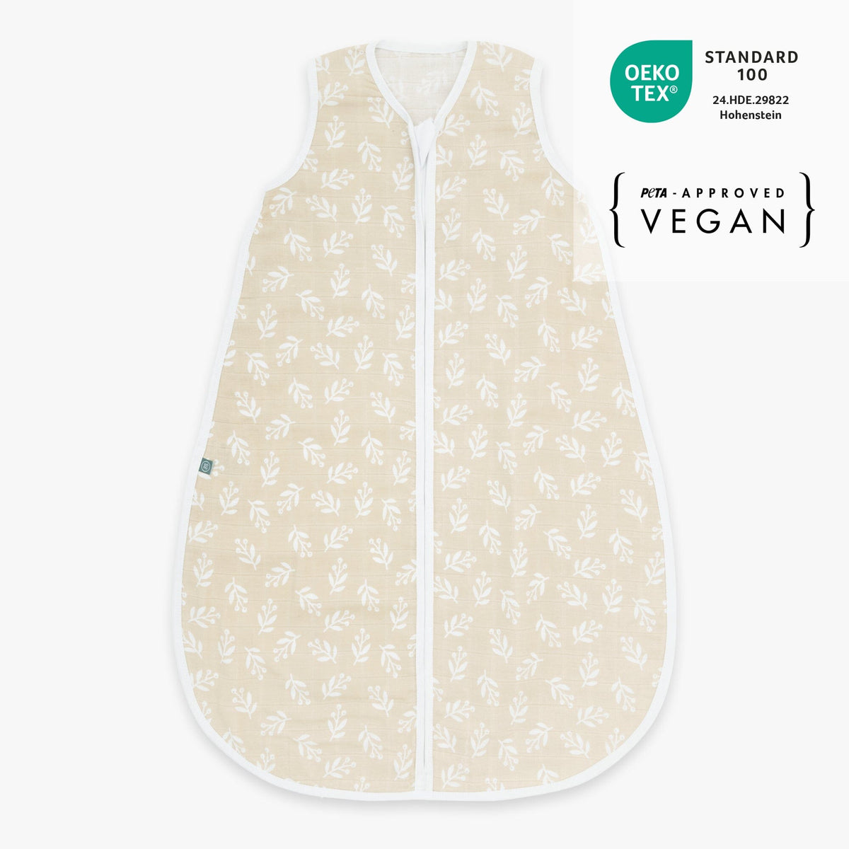 Musselin Schlafsack 0.5 TOG | Floral Sand