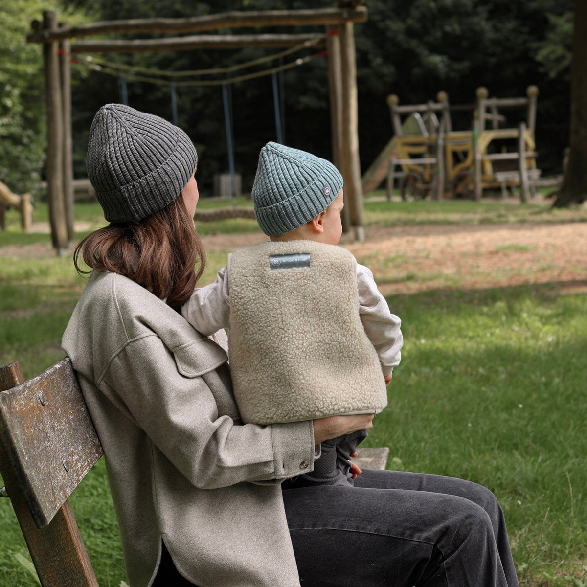 Merinowolle Weste für Babys | Essential Beige