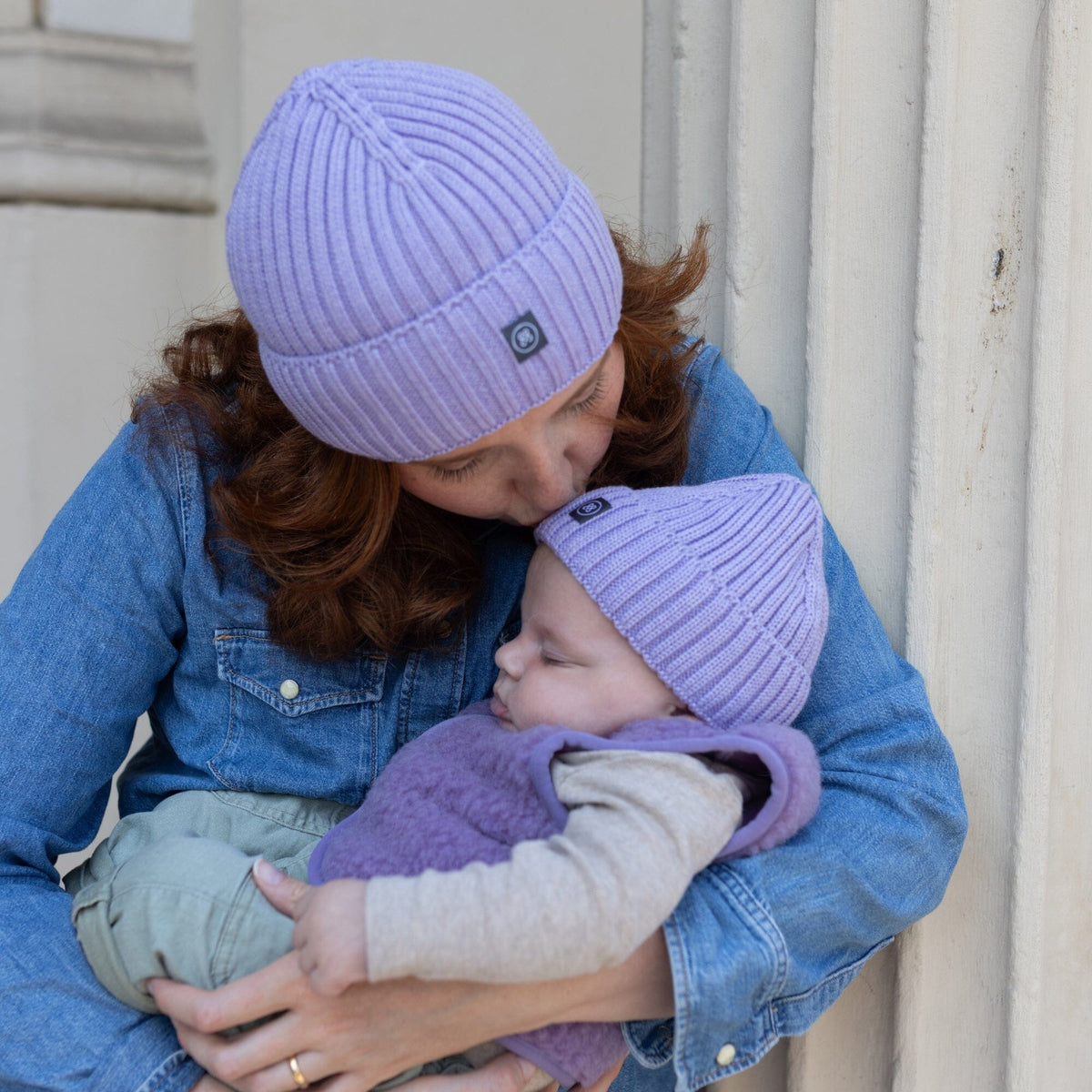 Babymütze aus Merinowolle | Essential Lavendel