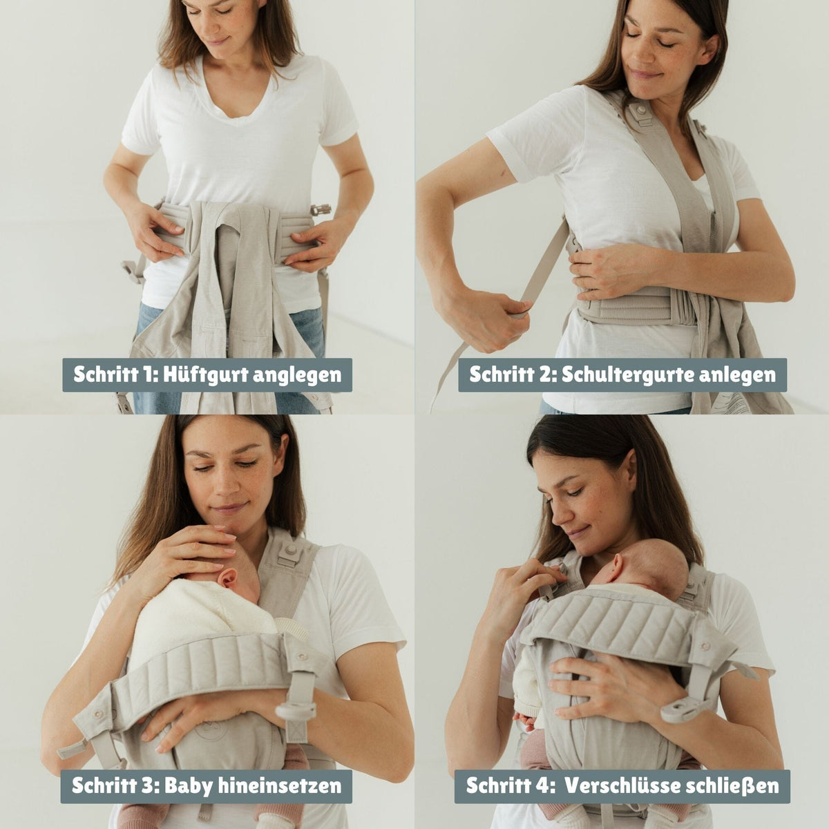 Premium Babytrage | Essential Beige