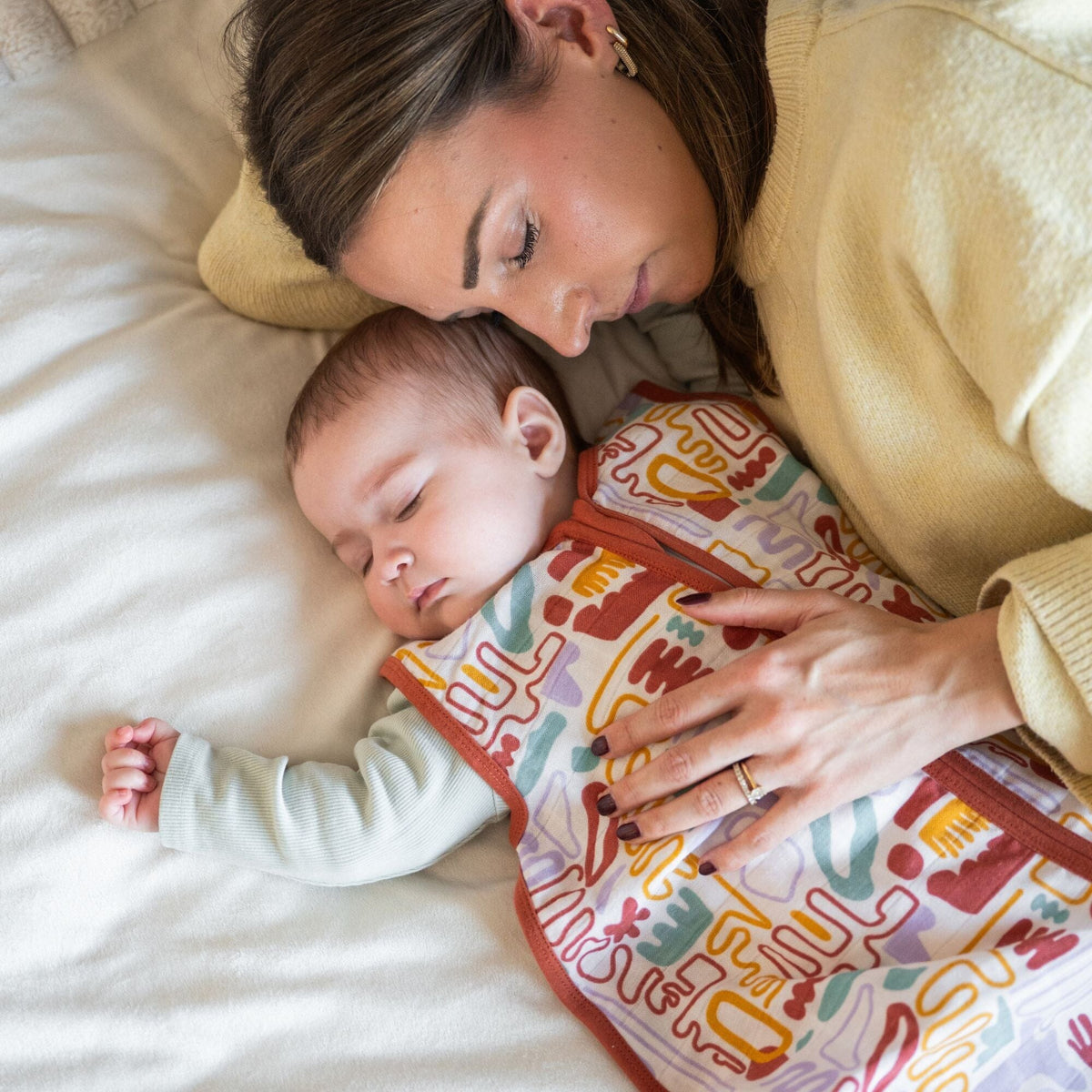 Musselin Schlafsack 0.5 TOG | Bunte Formen