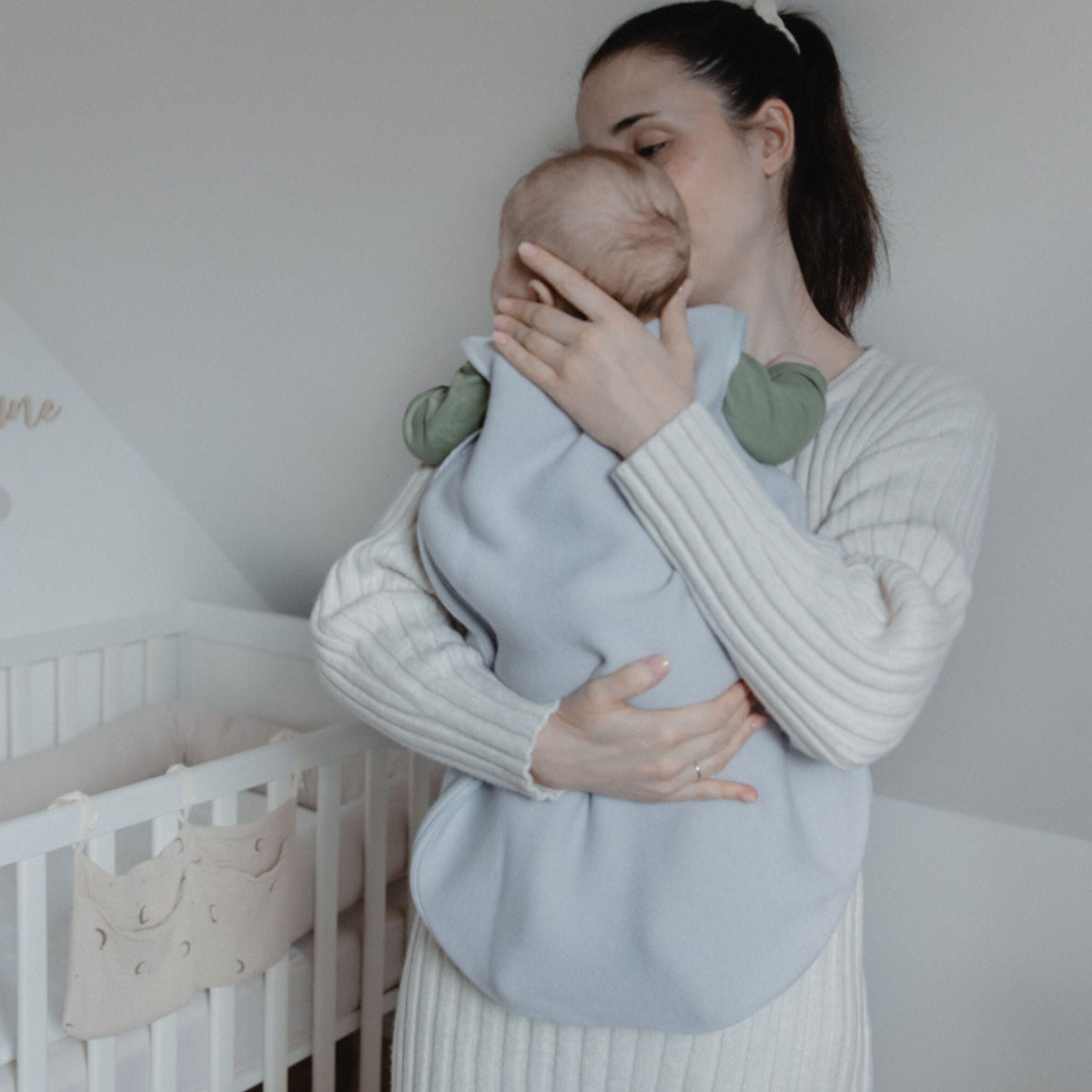Babyschlafsack aus Merinowolle 1.0 TOG | Essential Grau