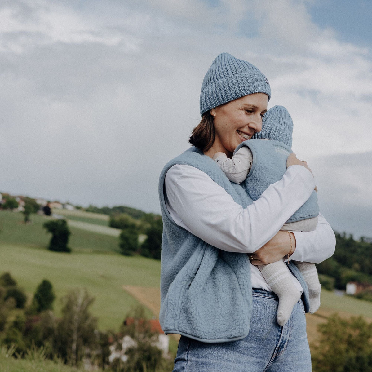Merino Wollmütze Erwachsene | Essential Ice Blue